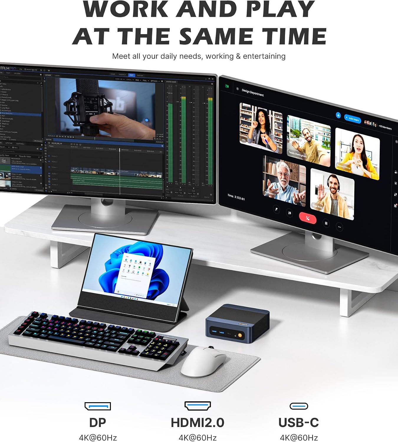 Thumbnail 5 de BOSGAME Mini PC with Intel Core 3 100U