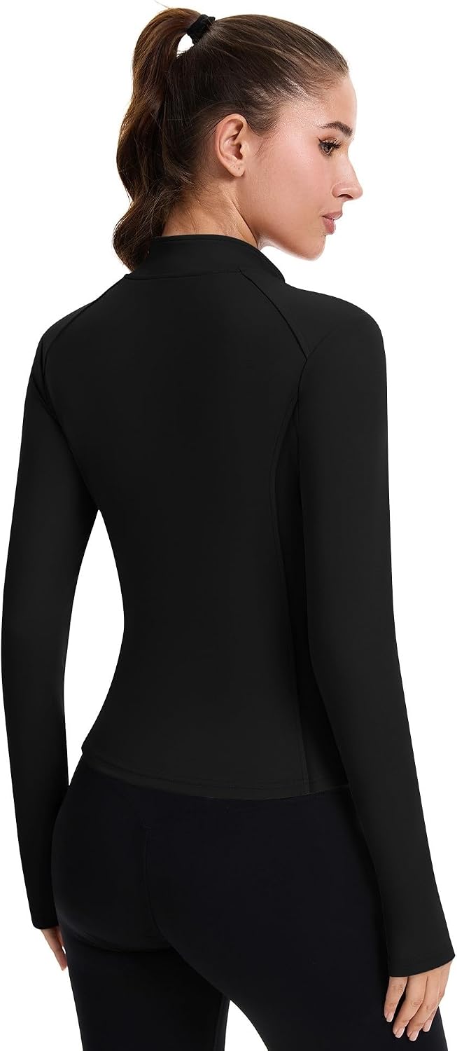 Detalle 2 de ZHENWEI Women's Cropped Workout Jacket