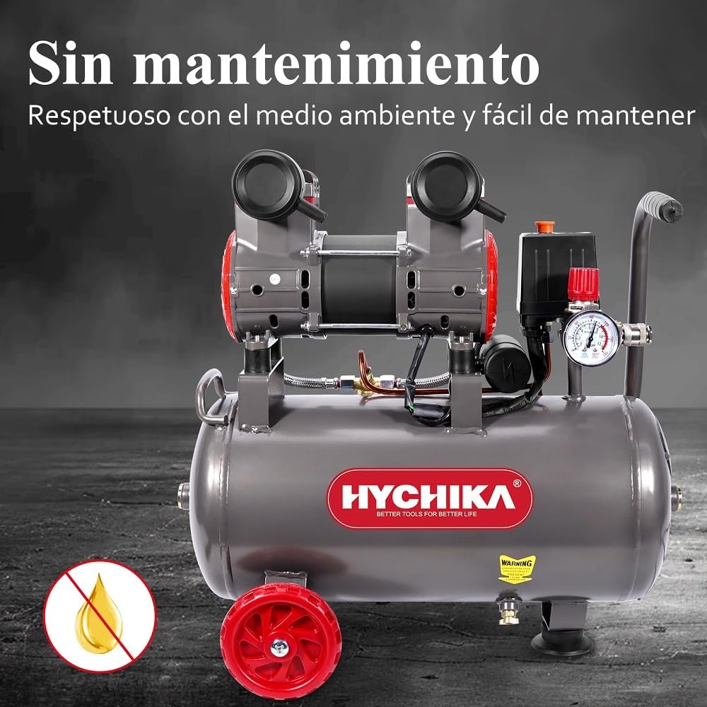 Thumbnail 1 de HYCHIKA Compresor Aire 24L Silencioso 230V