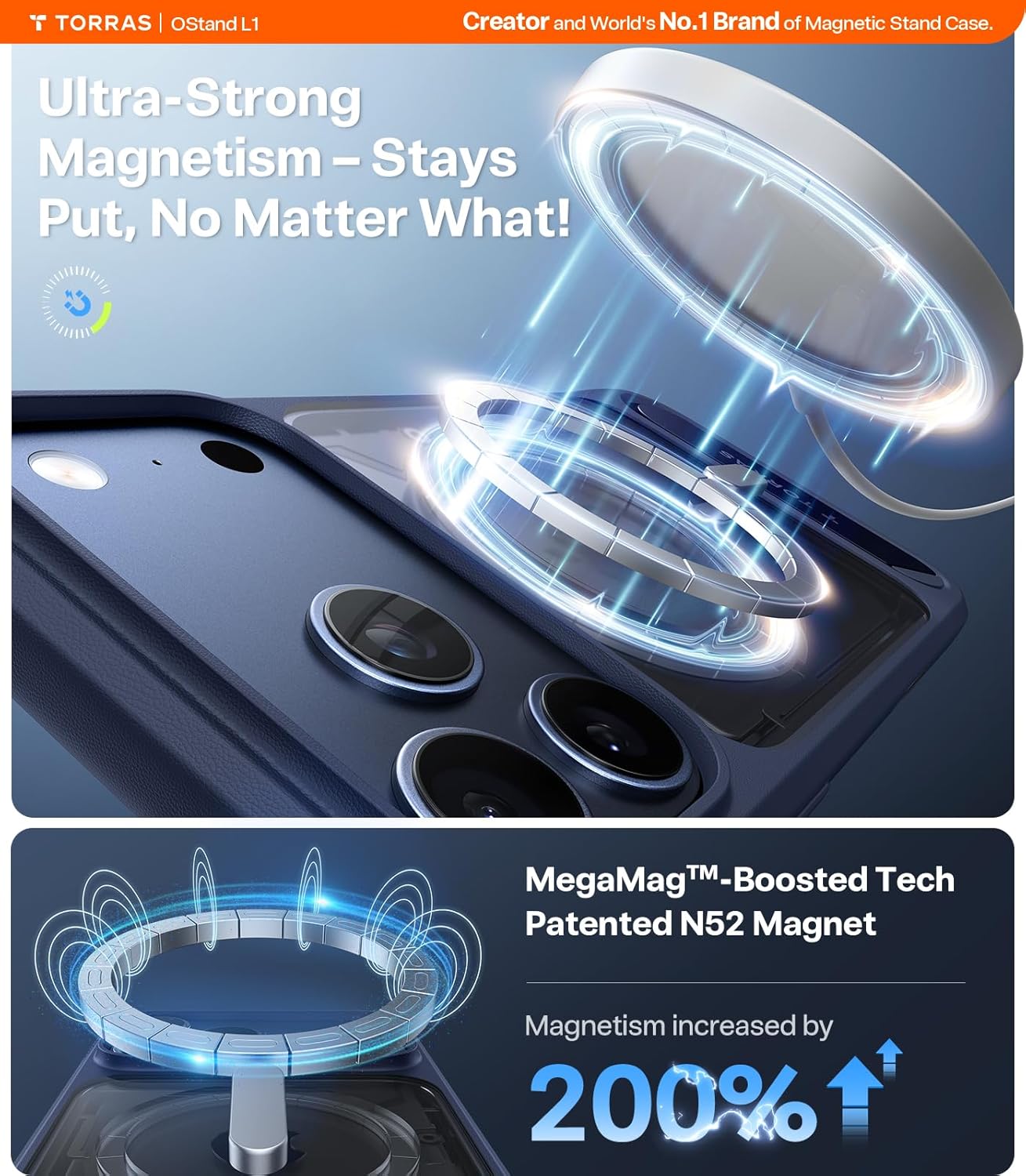 Thumbnail 1 de TORRAS Ostand L1 iPhone 17 Pro Max Stand