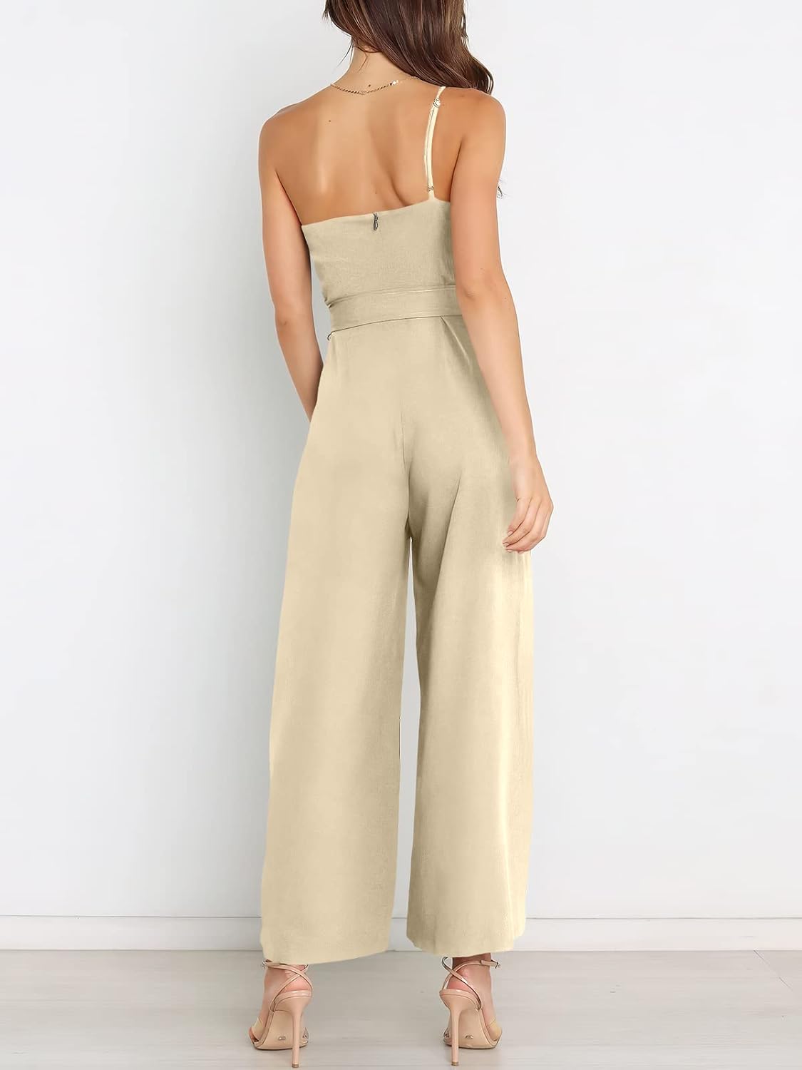 Thumbnail 2 de ANRABESS Women One-Shoulder Jumpsuit S–XL