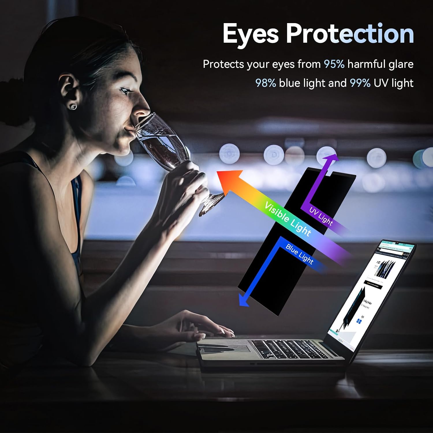 Detalle de Protescreen Magnetic Privacy Screen Protector 13.6-inch