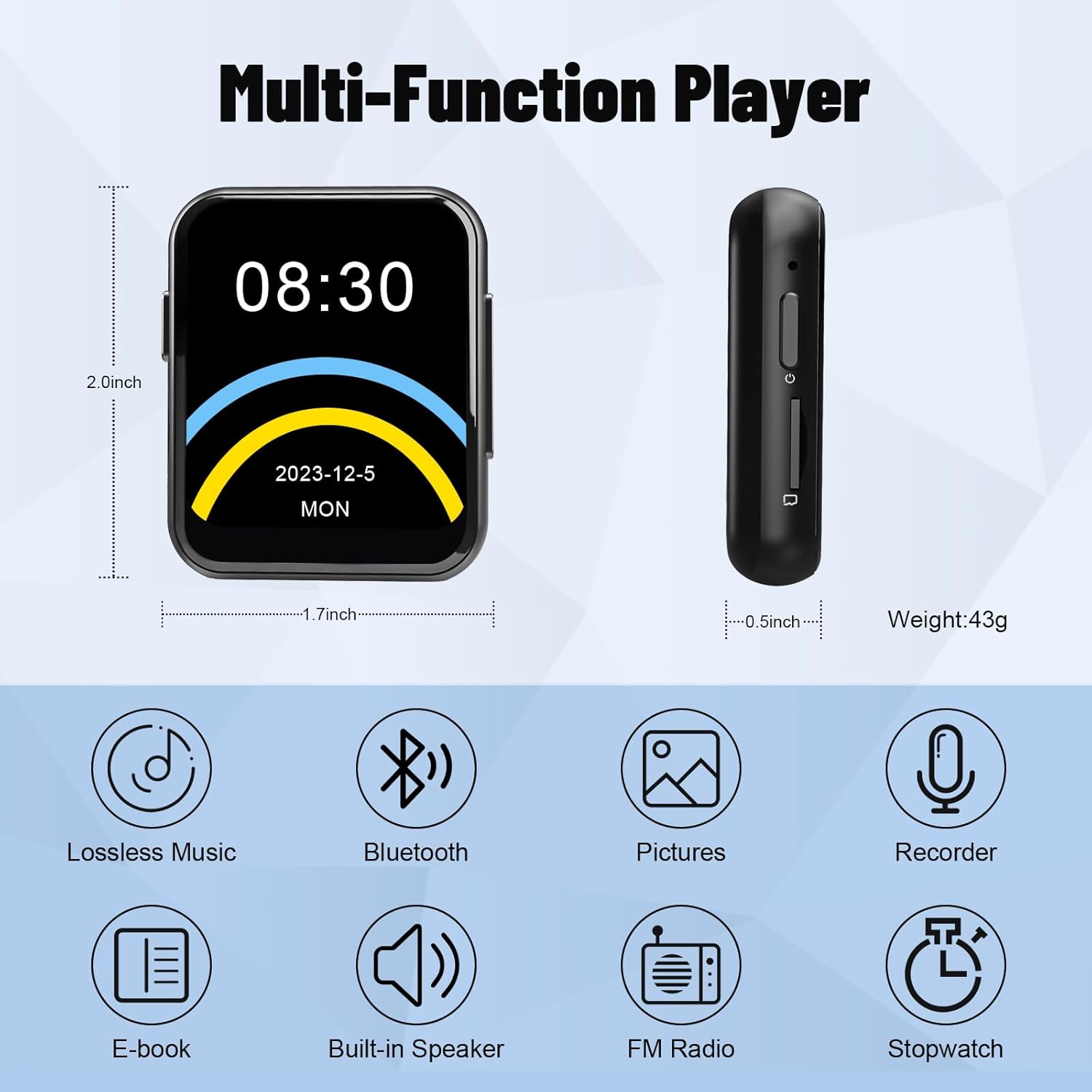 Thumbnail 6 de AiMoonsa 128GB MP3 con Bluetooth 5.3