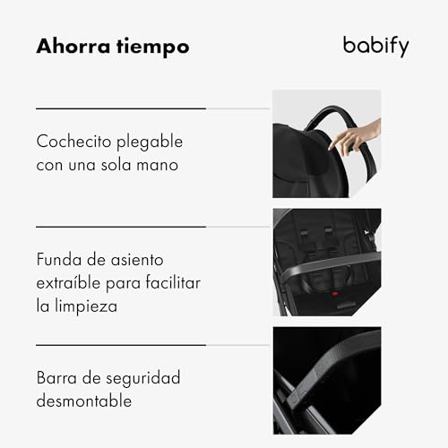 Thumbnail 5 de Babify Urban Ease carrito bebé 22 kg plegado una mano