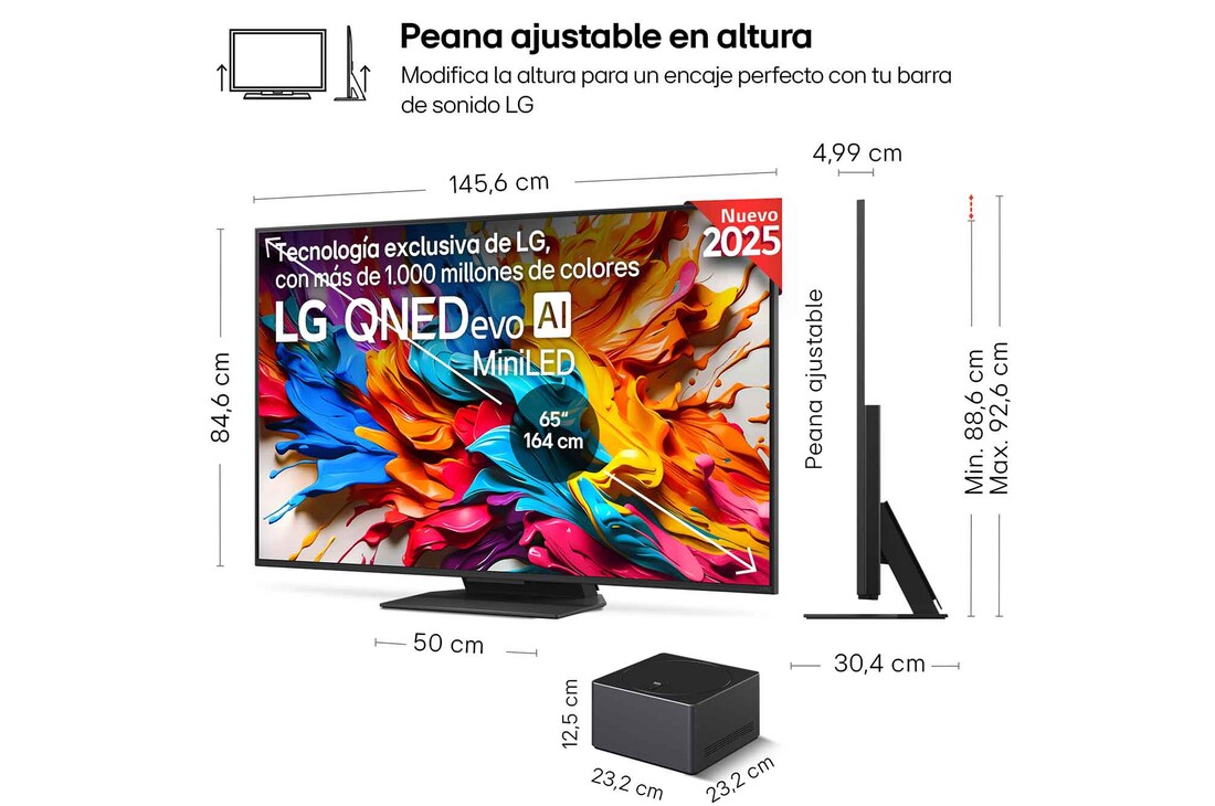 Thumbnail 1 de LG QNED9M 65" QNED evo MiniLED 4K 2025