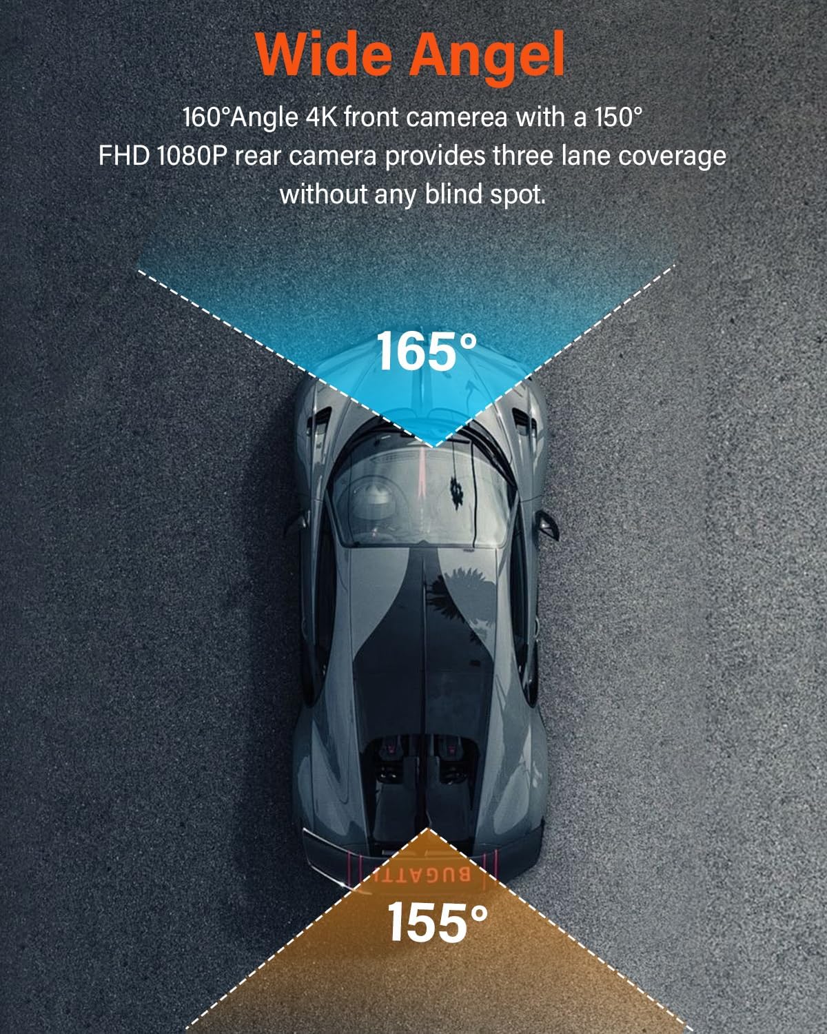 Thumbnail 6 de AMGEKE 4K Dash Cam Front and Rear