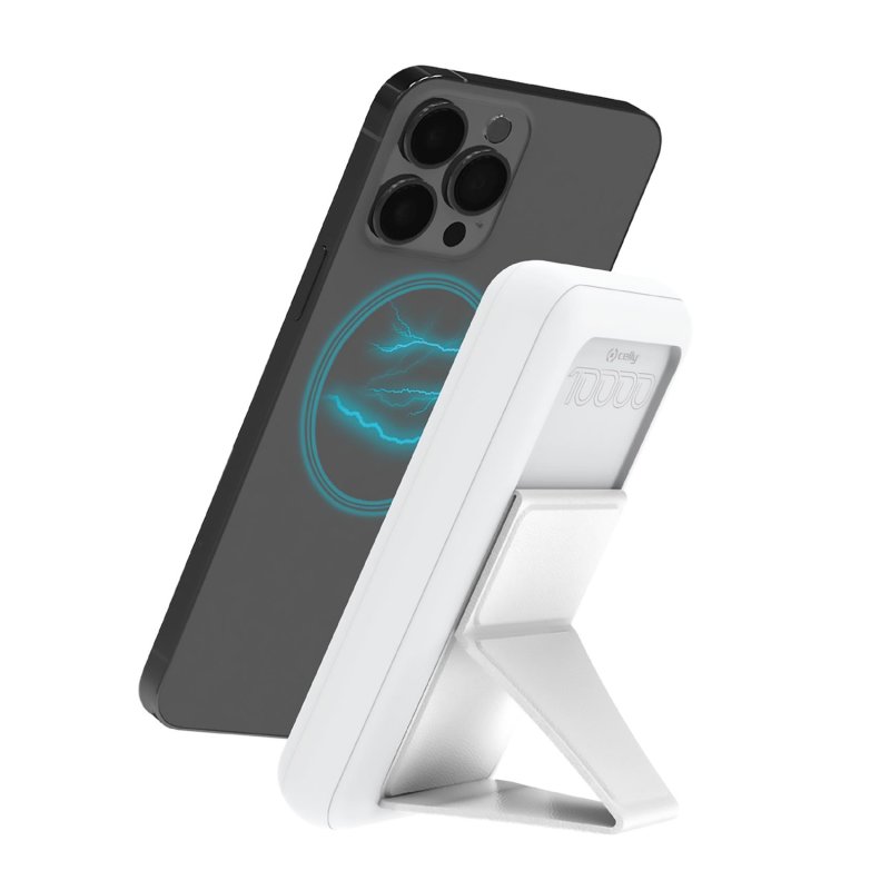 Detalle de Celly MAGPB10000WH: Power Bank wireless magnético de 10000 mAh