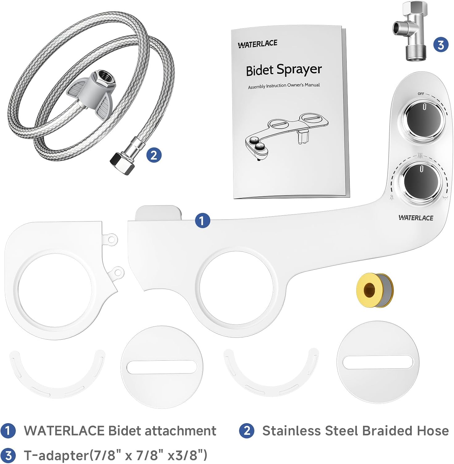 Thumbnail 6 de Bidet Attachment for Toilet Seat Water Pressure (Non-Electric, Dual Nozzle)
