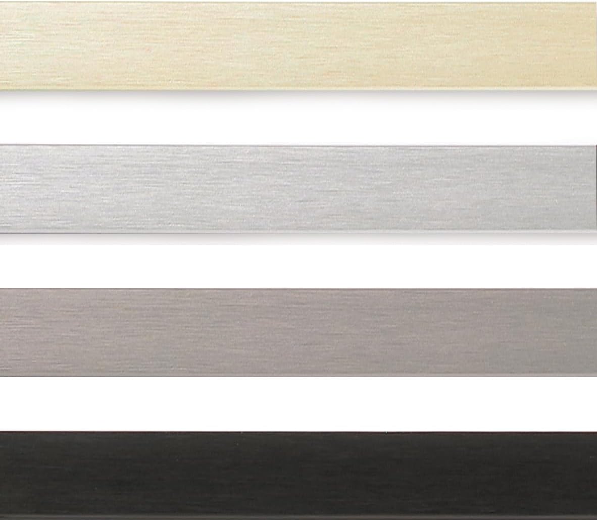 Detalle de Walther Lot de 3 cadres photo design AJ130S3 – aluminium argenté, 21 x 29,7 cm (A4)