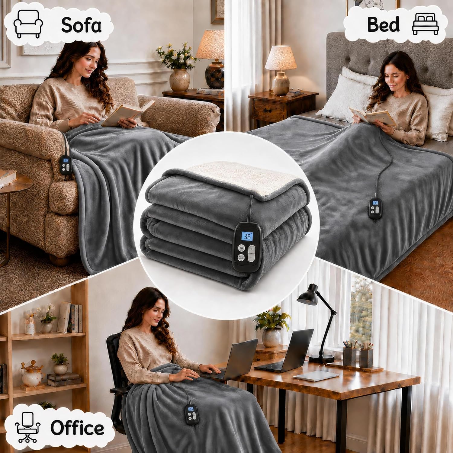 Thumbnail 2 de Electric Heated Blanket Queen 84"x90"