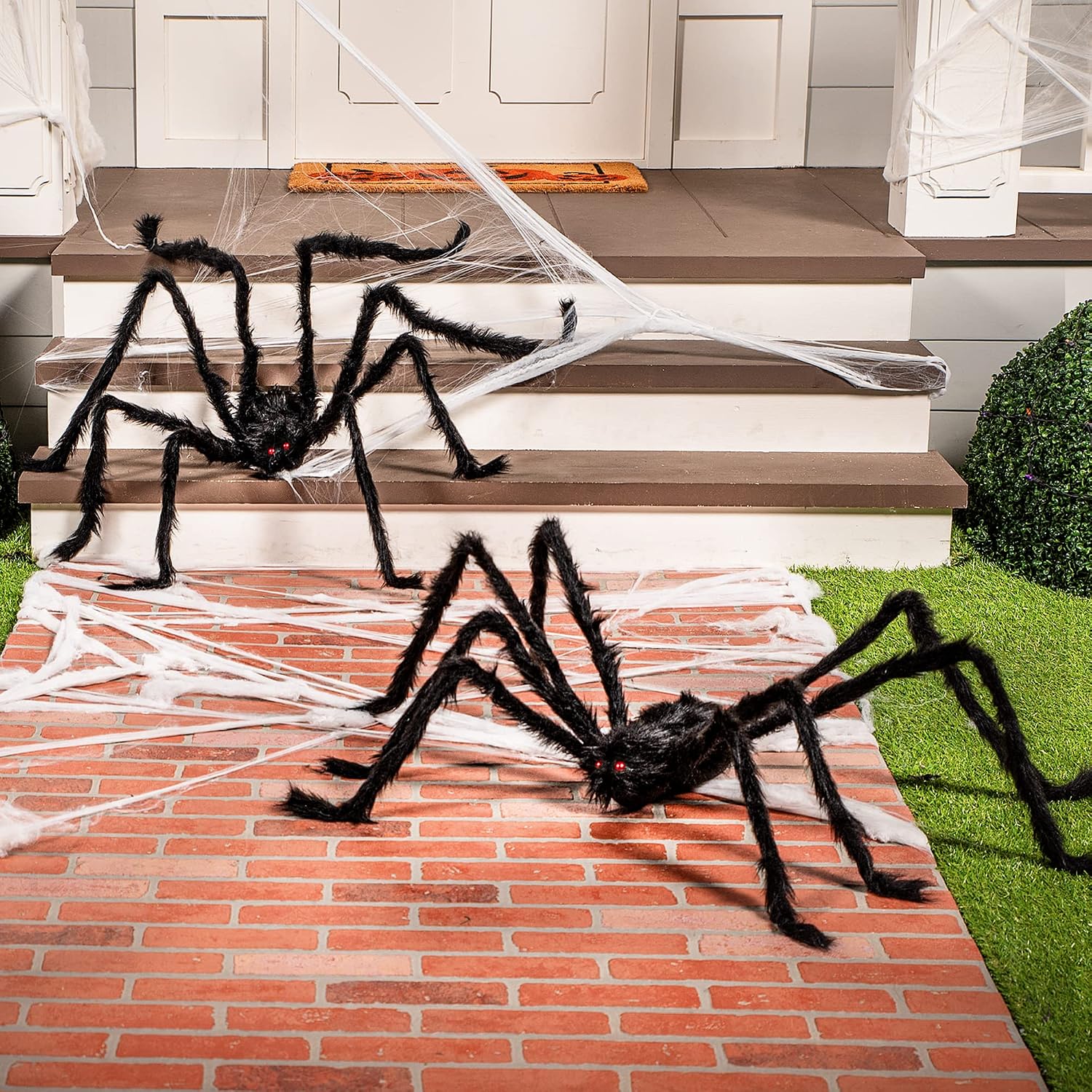 Thumbnail 6 de JOYIN 10871 Halloween Spider Decorations, 2-Pack, 5 Ft with Red Eyes