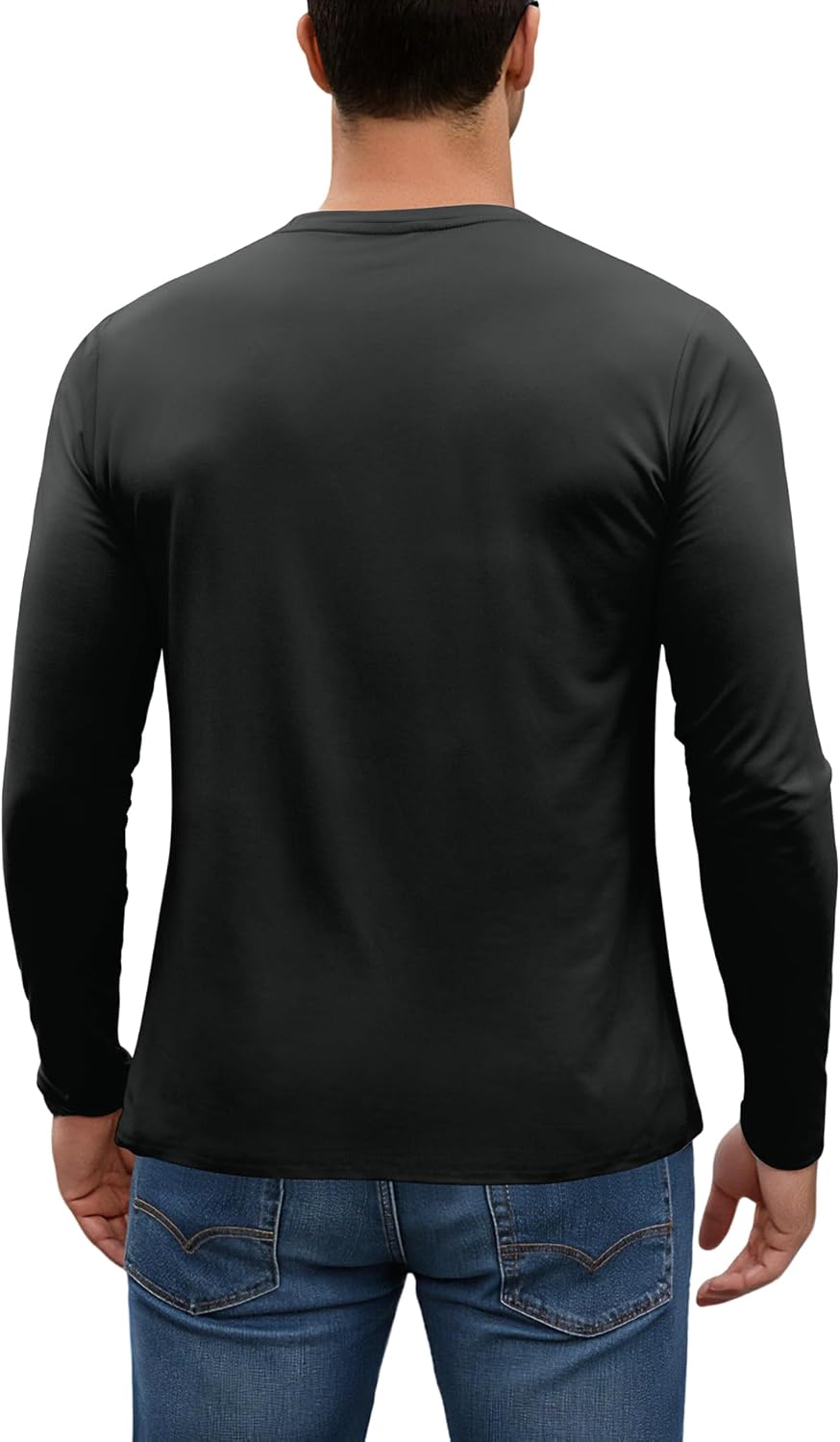 Thumbnail 4 de Boyzn Herren 3–4er Pack Baumwolle T-Shirts – Rundhals, Kurz- oder Langarm, 4-Wege-Stretch