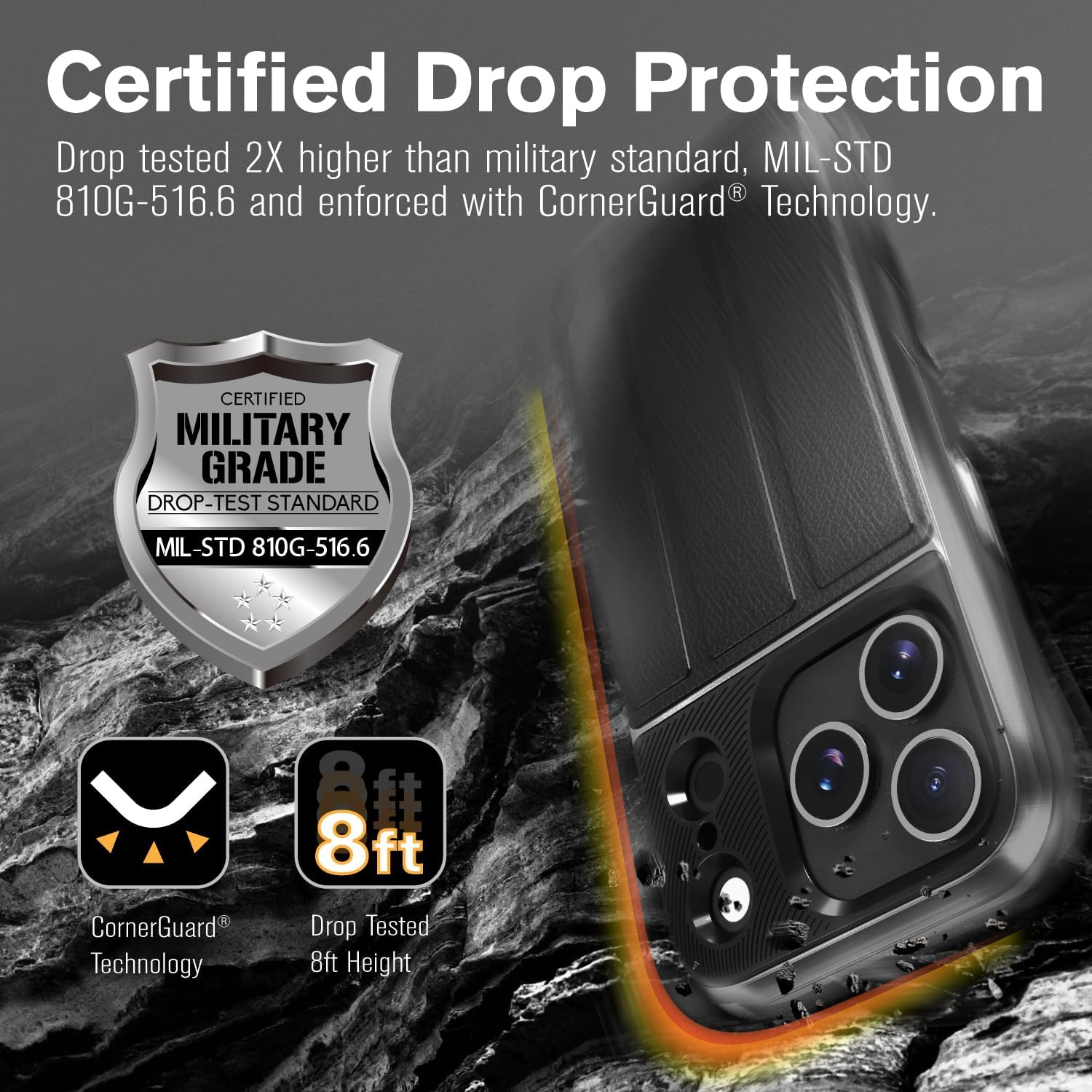 Thumbnail 4 de VENA vCommute for iPhone 17 Pro Wallet Case with Military Drop Protection