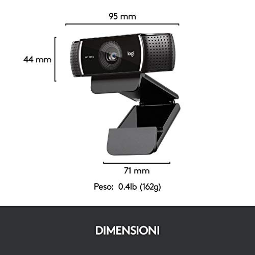 Thumbnail 7 de Logitech C922 Pro Stream Webcam: streaming Full HD con audio stereo e montaggio flessibile