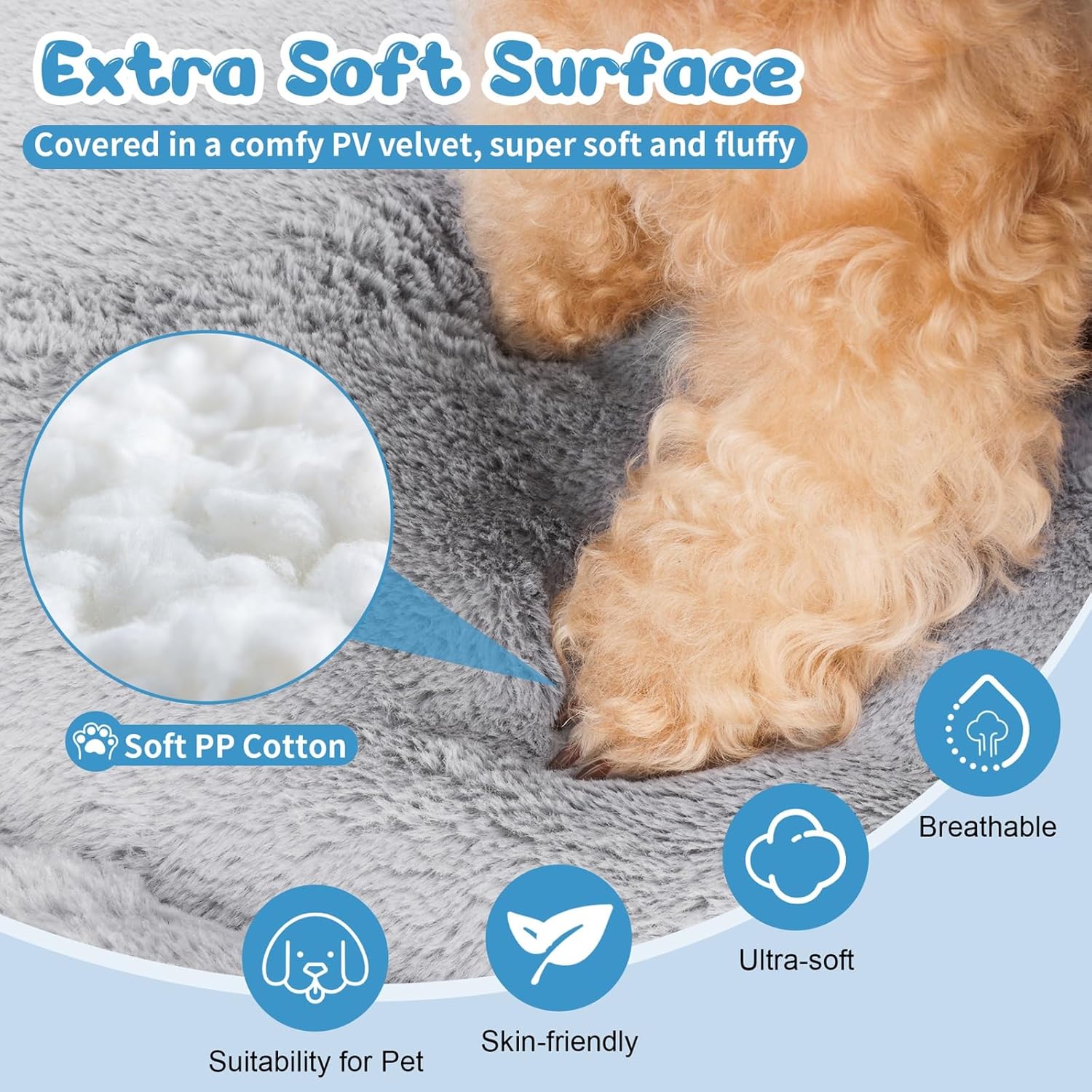 Thumbnail 2 de Baodan Washable Dog Bed 60x45 cm