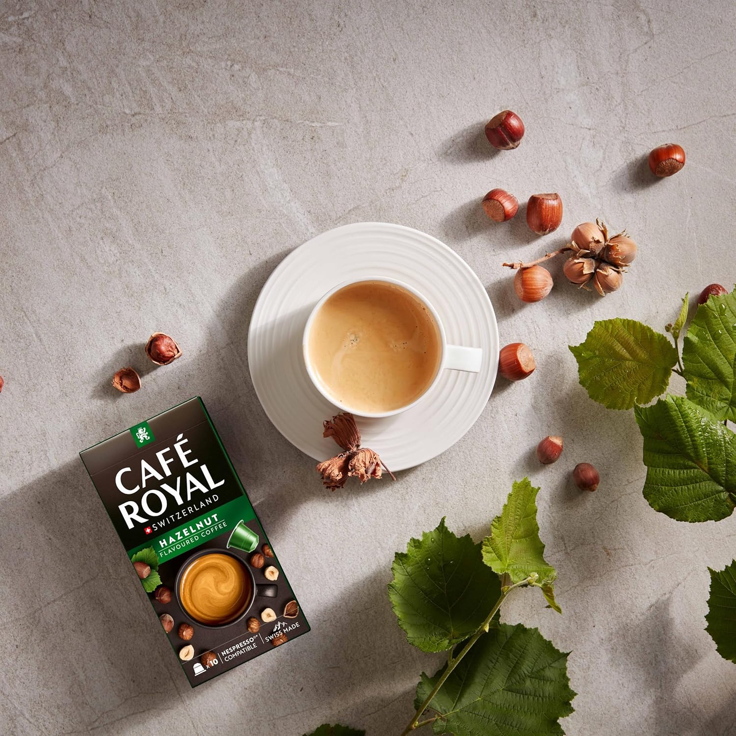 Detalle de Café Royal Hazelnut Flavoured Kaffee – Nespresso-kompatible Kapseln, 100 Kapseln