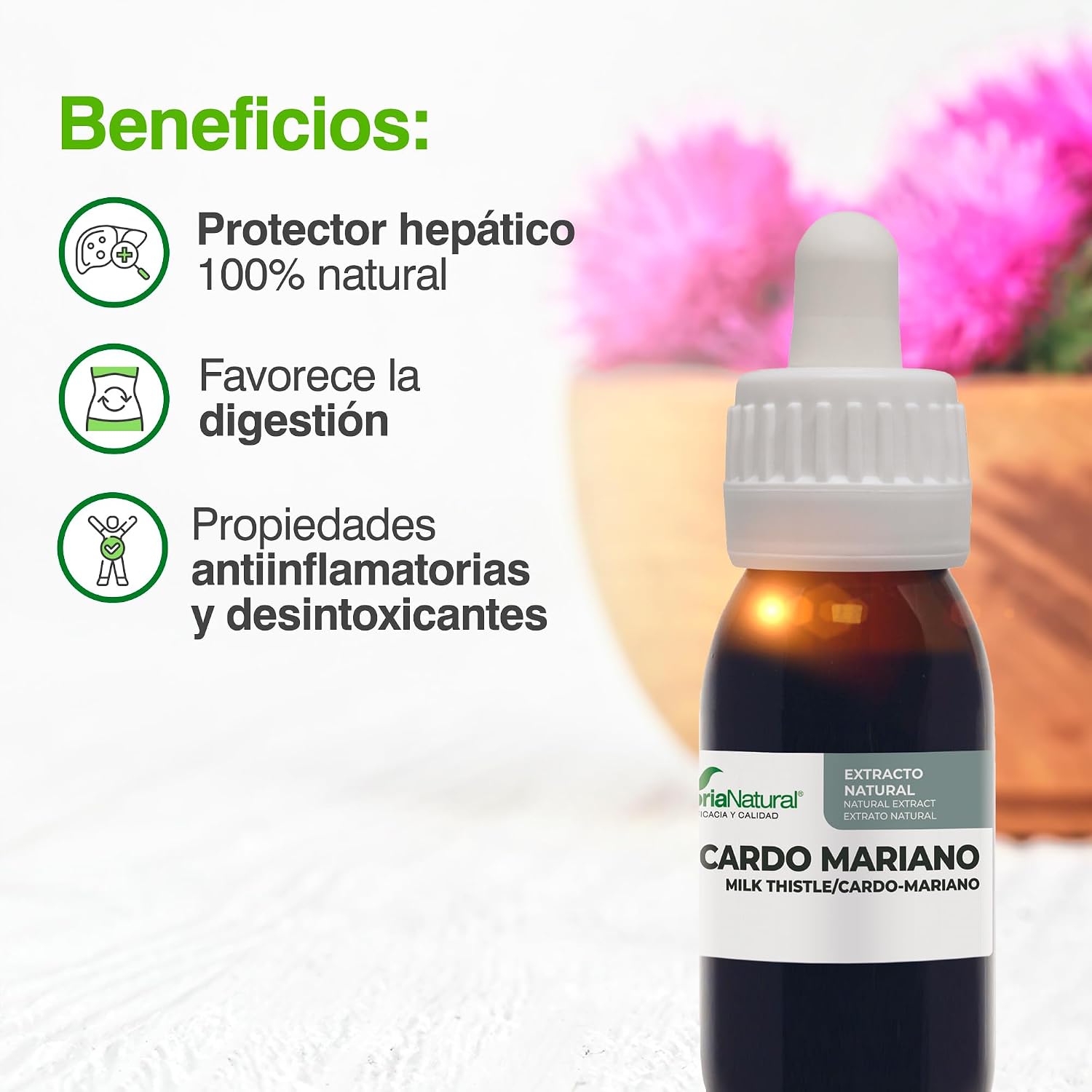 Detalle 2 de Soria Natural Cardo Mariano Extracto 50ml