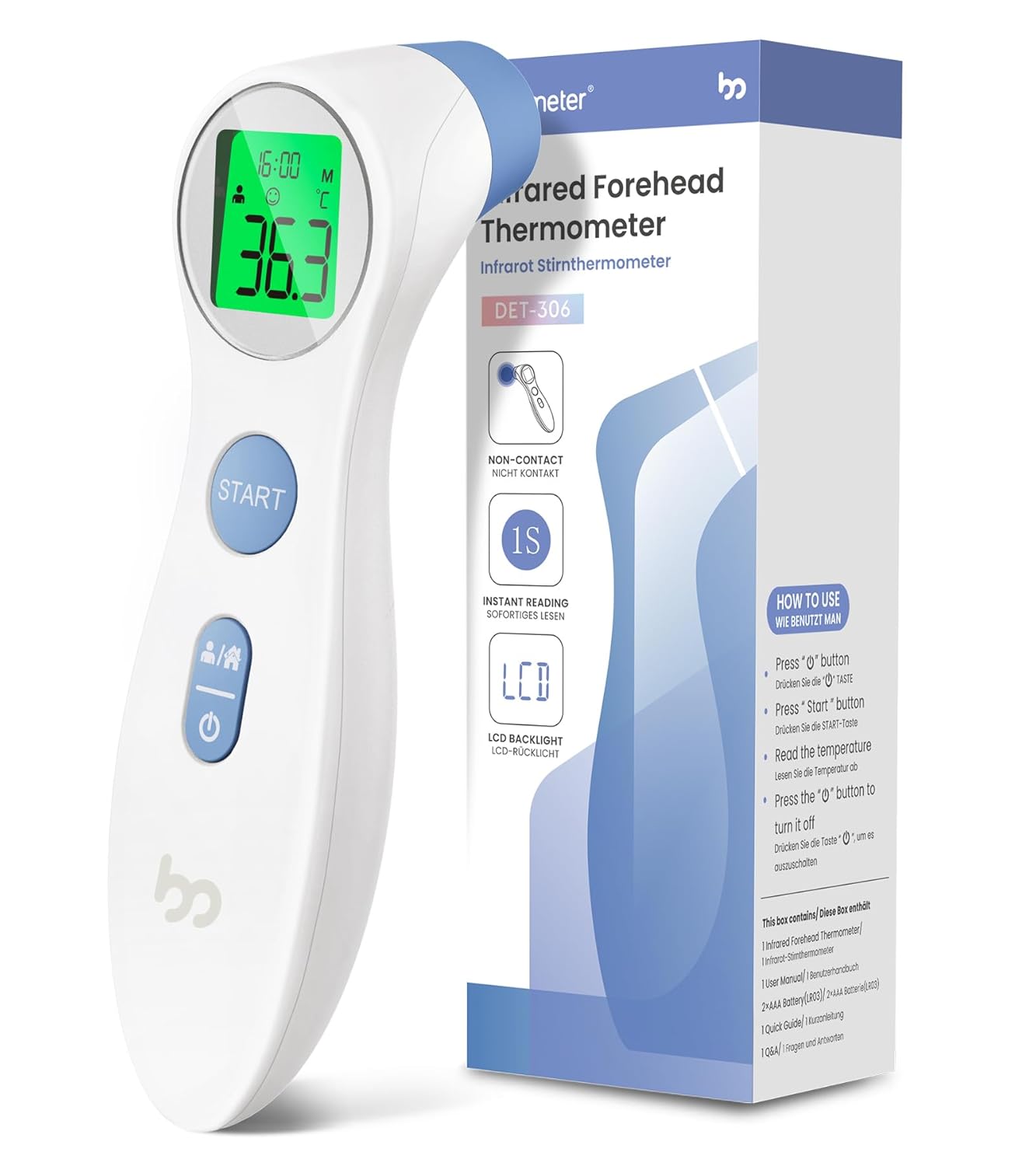 Femometer non-contact infrared thermometer