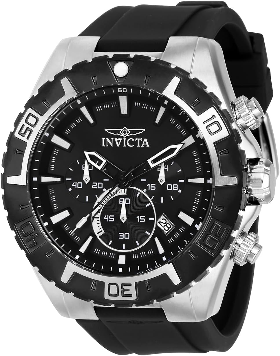 Thumbnail 3 de Invicta Aviator Homme 49 mm - Montre quartz en acier inoxydable, cadran bleu