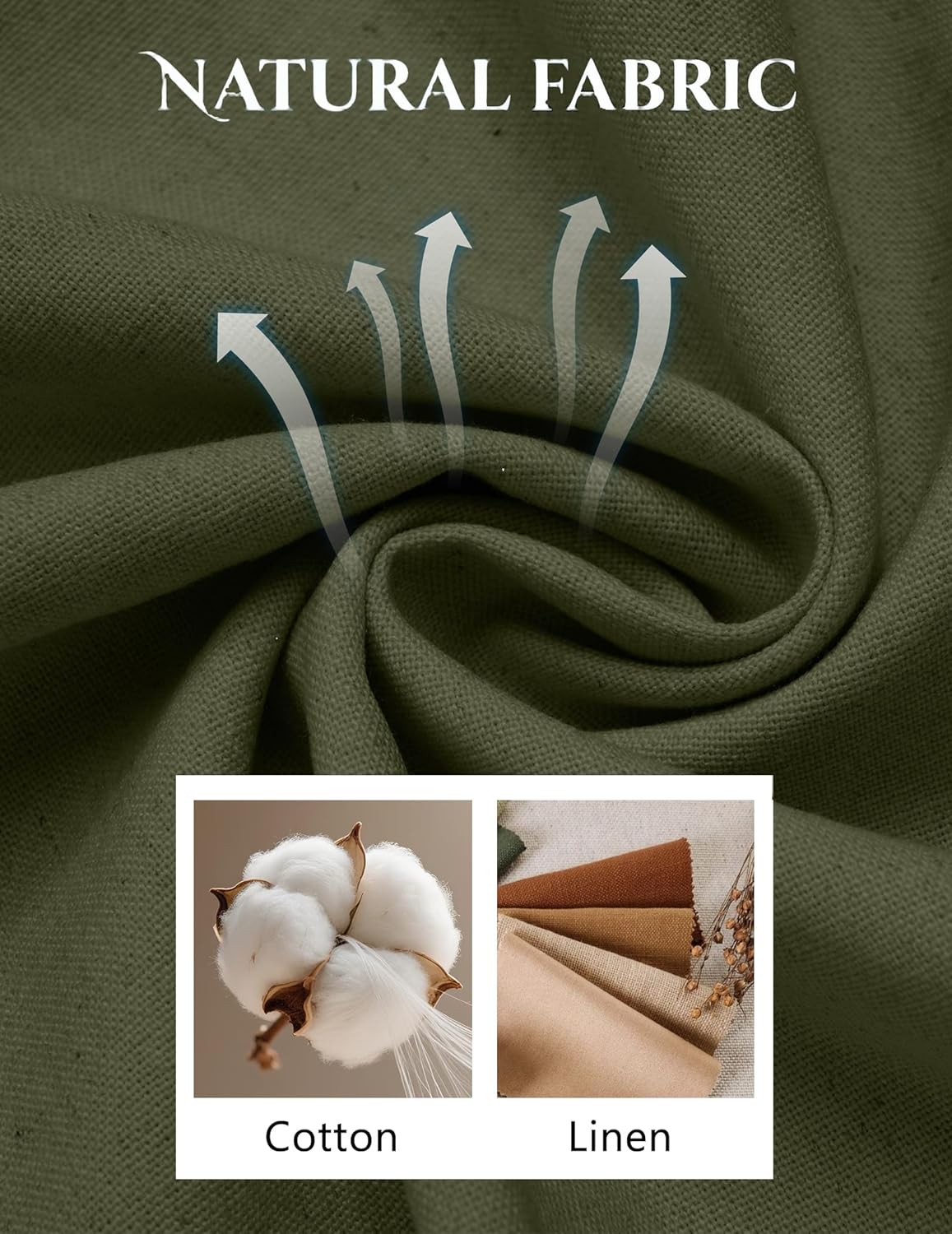 Thumbnail 2 de COOFANDY Men's Cotton Linen Loose Fit Pants