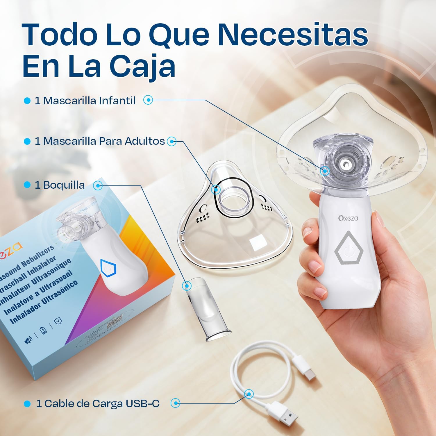 Thumbnail 5 de Nebulizador Portátil 800 mAh USB-C para viaje