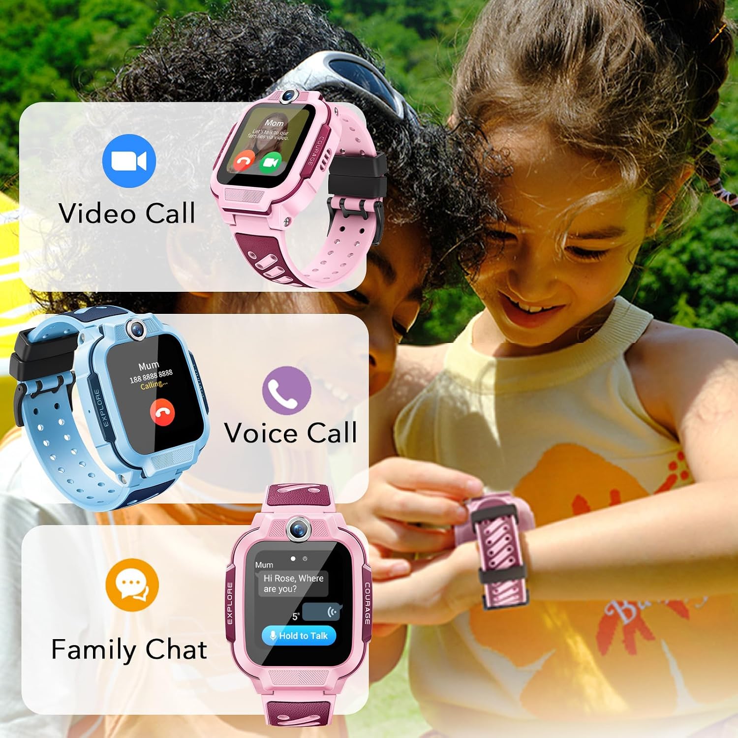 Detalle de imoo Z3: Reloj inteligente infantil con GPS, videollamadas y modo clase