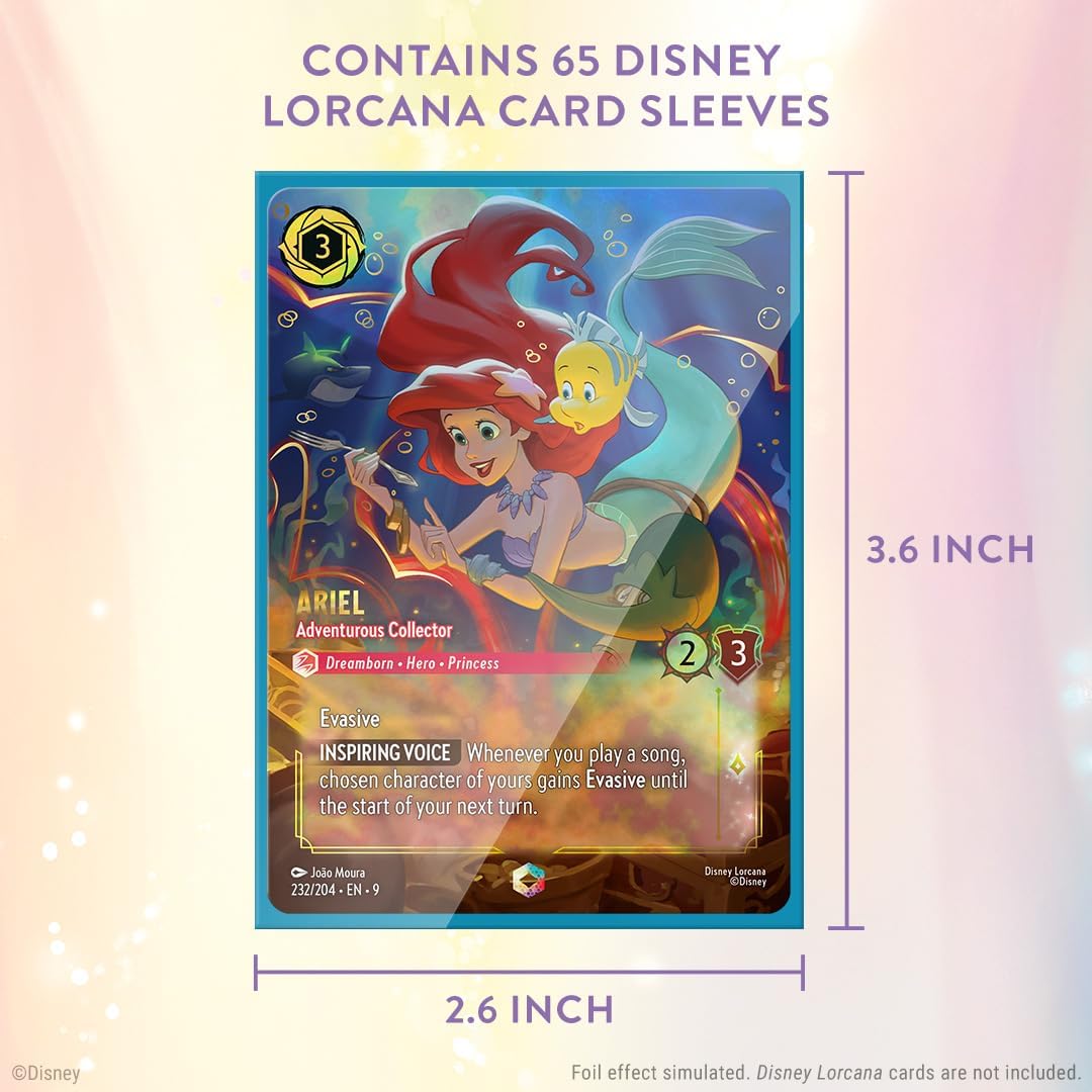 Thumbnail 2 de Pochettes pour cartes à collectionner Disney Lorcana – Mythen Pochettes pour cartes Mulan (taille standard 63 x 88 mm)