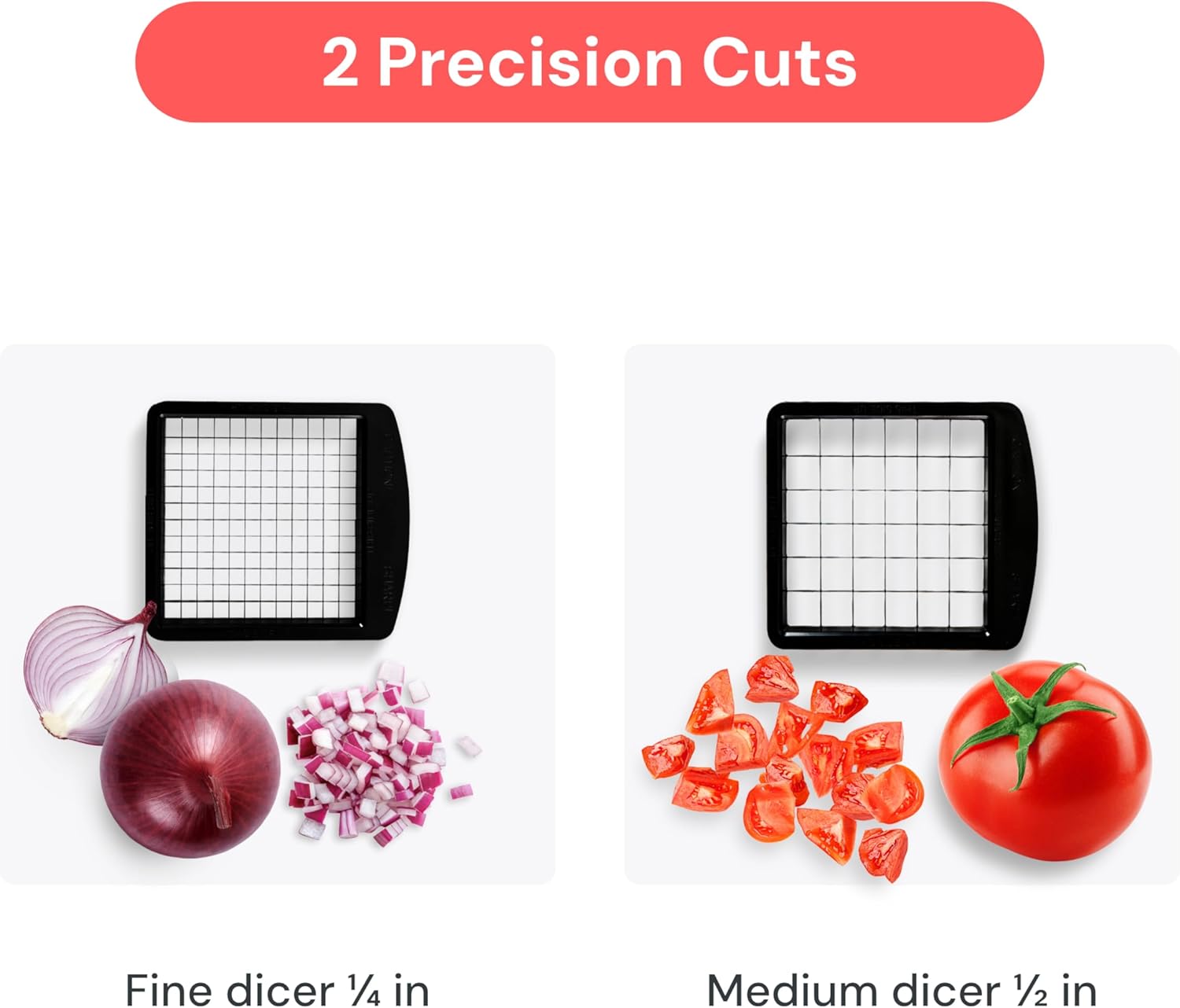 Detalle de Fullstar Pro Original Vegetable Chopper – All-in-One 2-in-1 Chopper and Spiralizer (White)