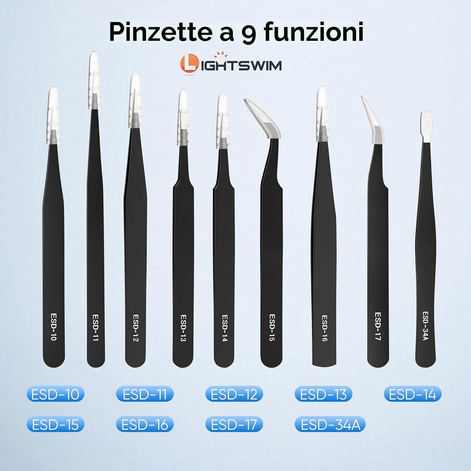 Thumbnail 5 de Lente d'ingrandimento LED Lightswim: 4 lenti intercambiabili, ricaricabile e mani libere