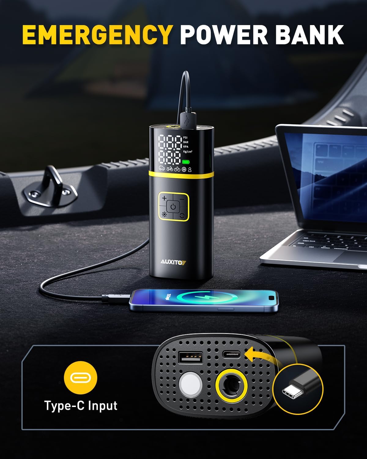 Thumbnail 4 de AUXITO Tire Inflator 150 PSI