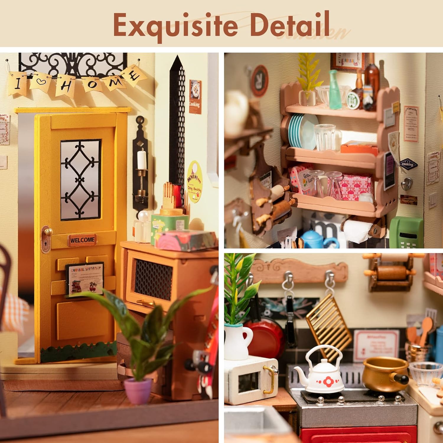 Thumbnail 1 de Rolife Homey Kitchen DIY dollhouse kit
