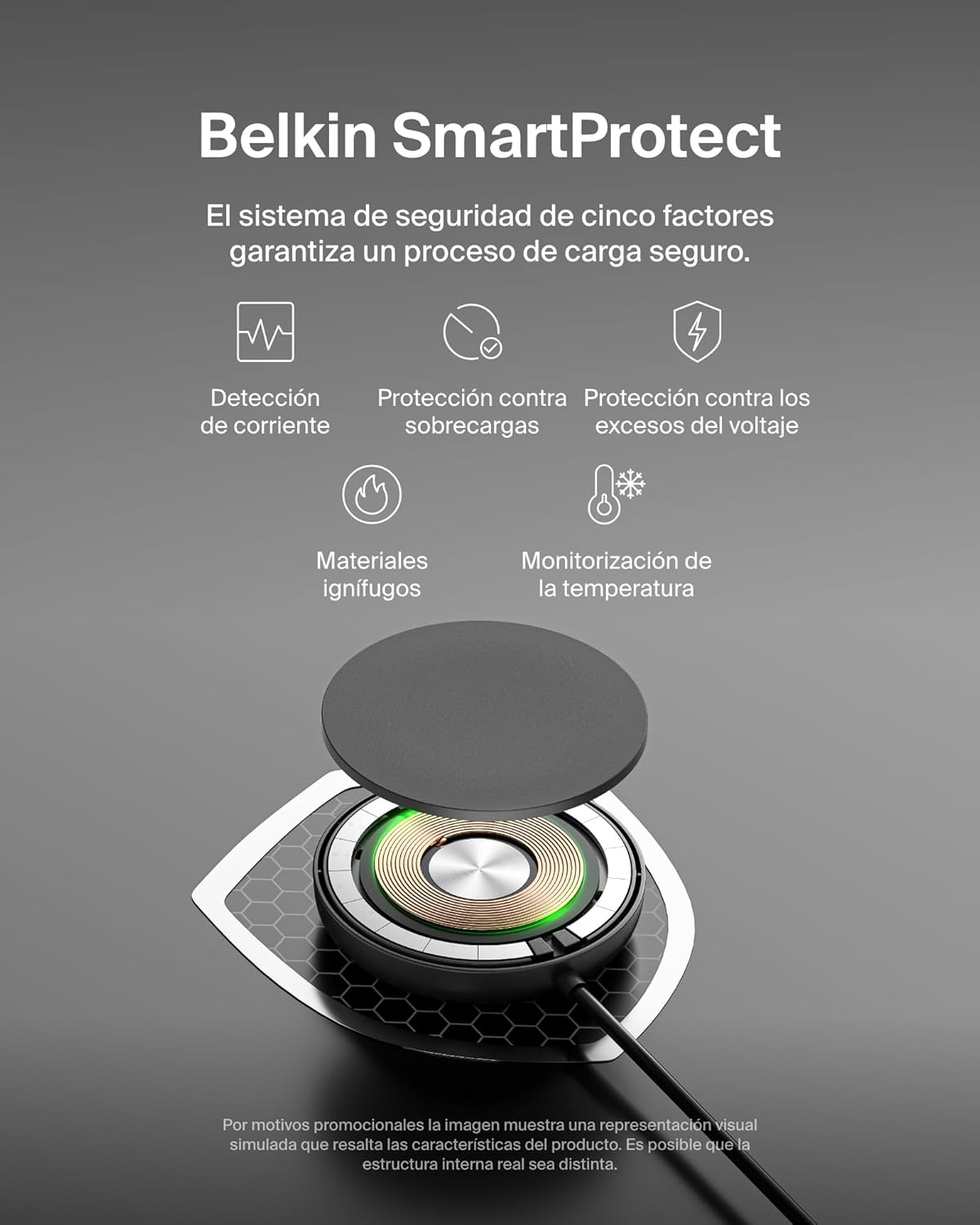 Thumbnail 6 de Belkin Cargador MagSafe 15W BoostCharge Pro