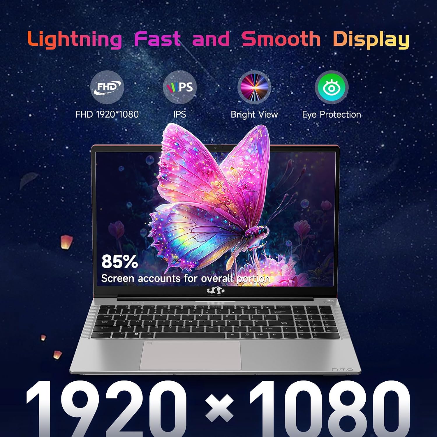 Detalle 2 de NIMO 15.6 IPS FHD Laptop 16GB 1TB