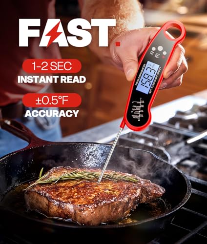 Detalle 2 de ONFIKY Meat Thermometer Digital — 1–2 Sec Instant Read, IP67 Waterproof & Ultra-Fast