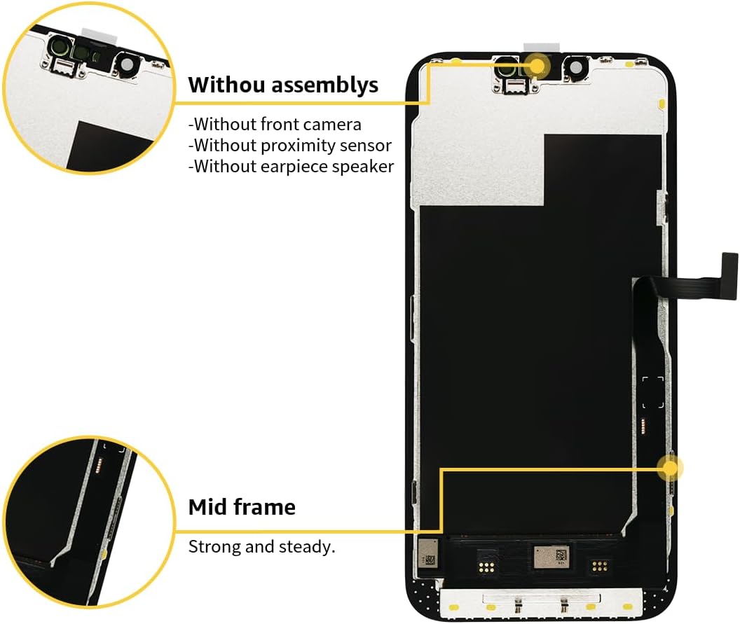 Thumbnail 4 de bokman for iPhone 13 Pro Max Black LCD Screen Replacement Parts Display Assembly Front Panel
