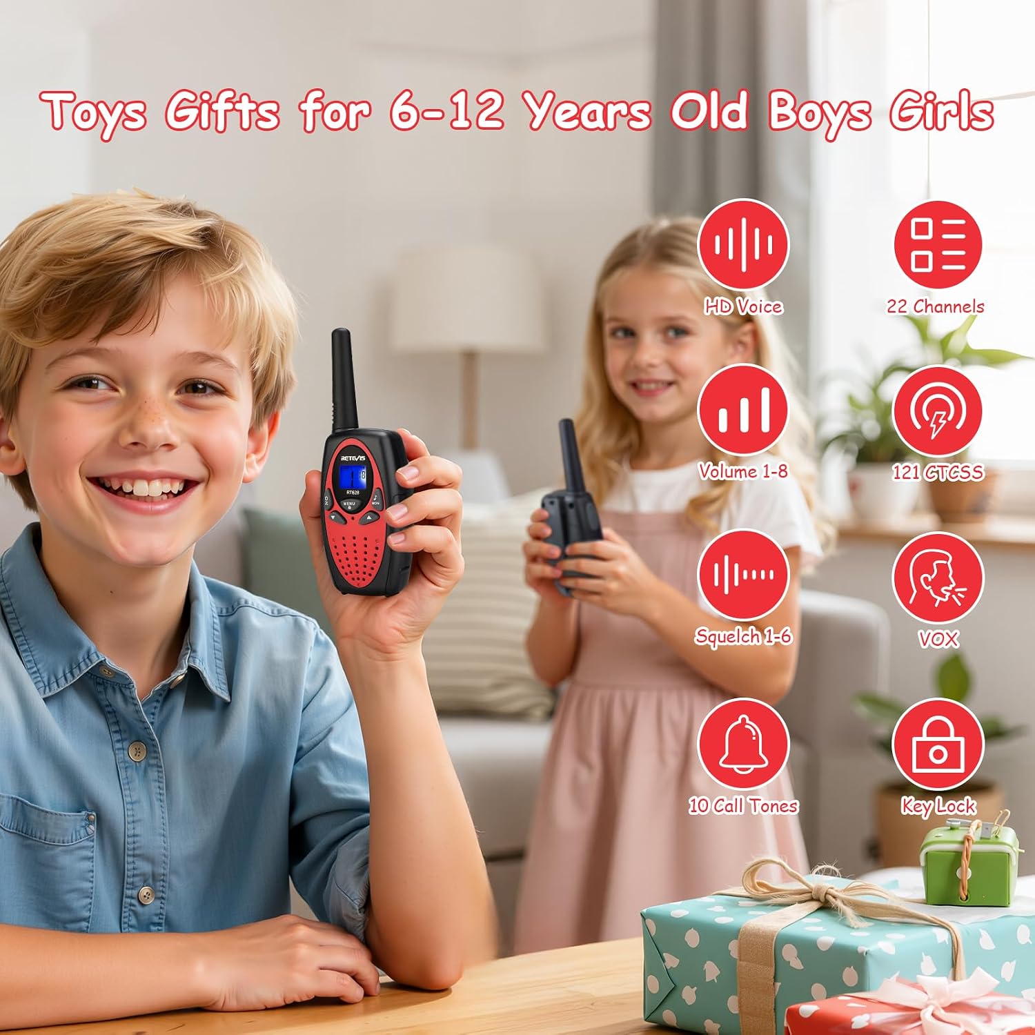 Detalle 2 de Retevis RT628 Walkie Talkie Kinder