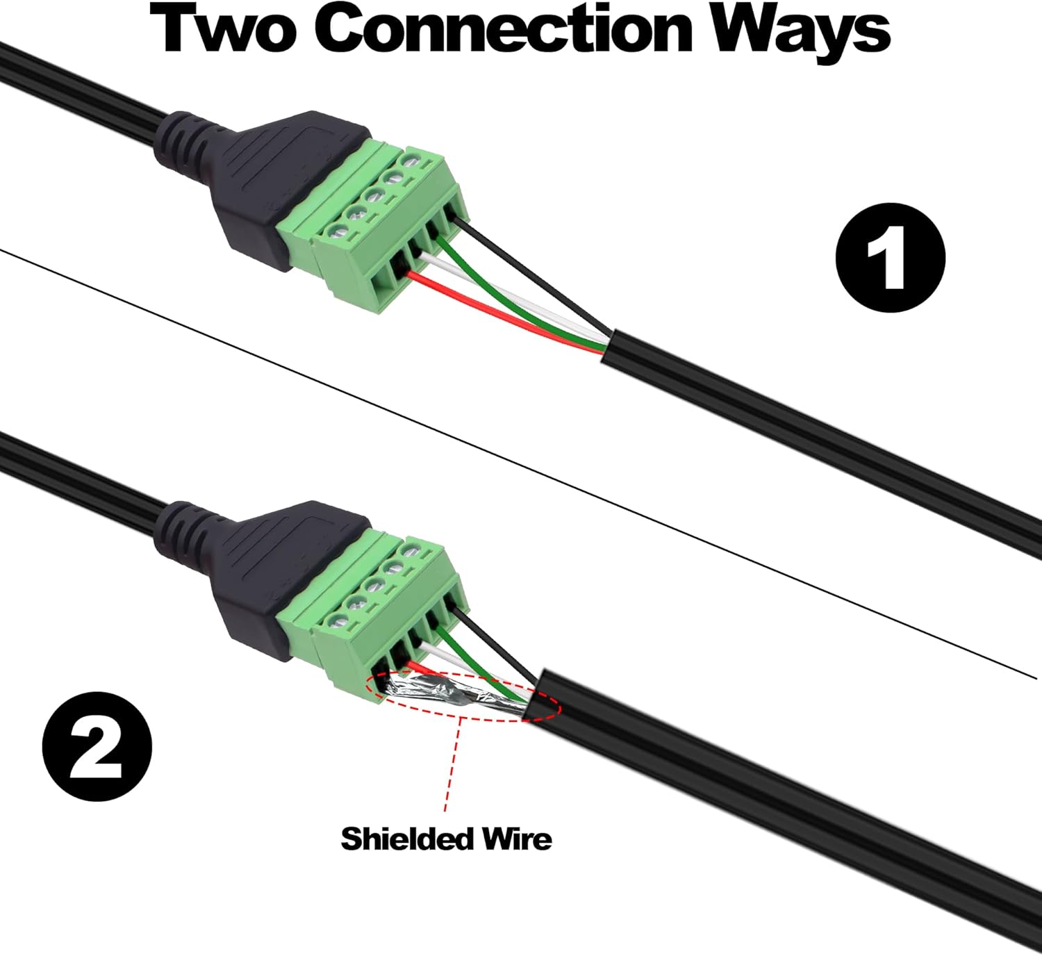Thumbnail 5 de YARCHONN Mini USB Screw Terminal Block Connector Cable — 30cm, 2-Pack
