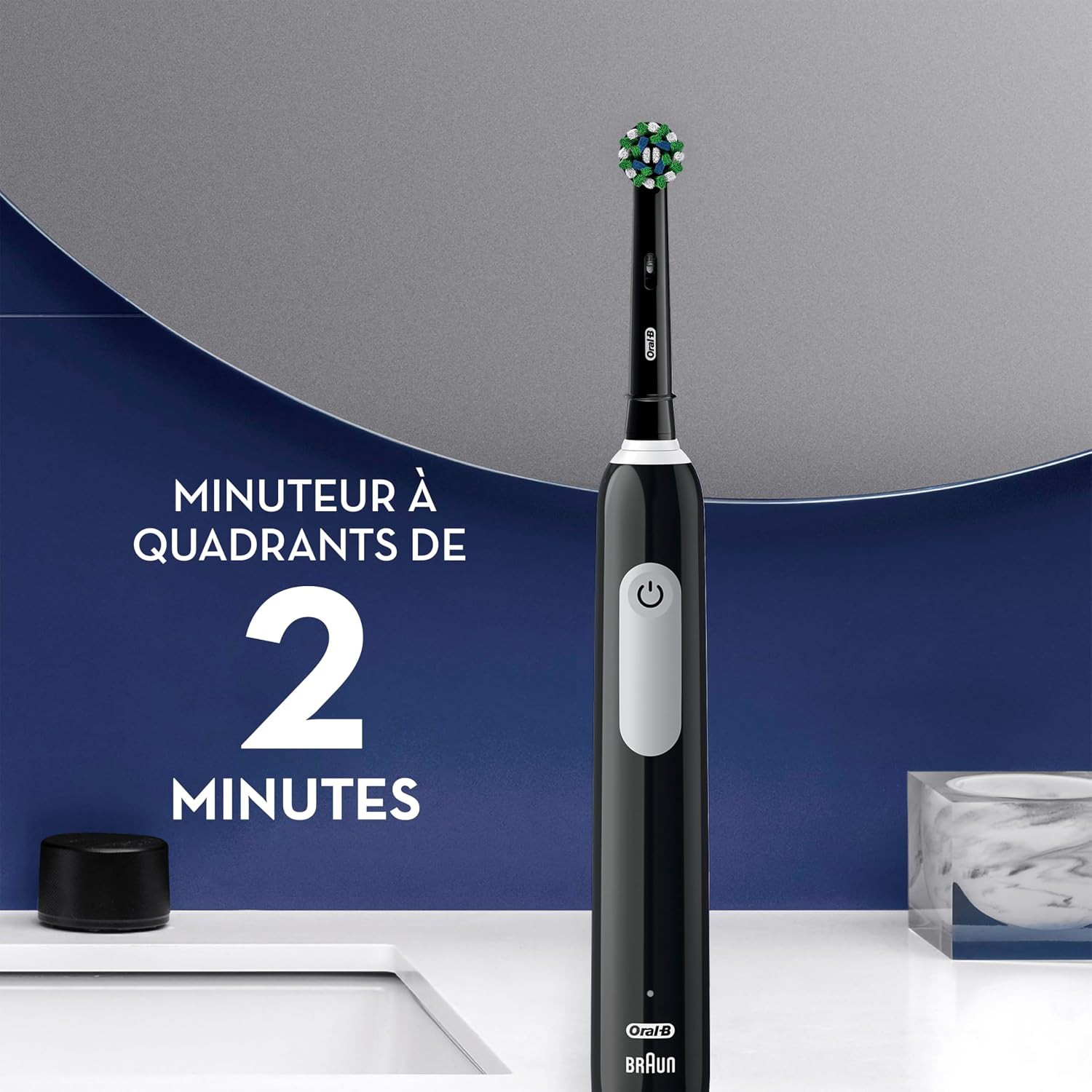 Detalle de Oral-B rechargeable electric toothbrush, black