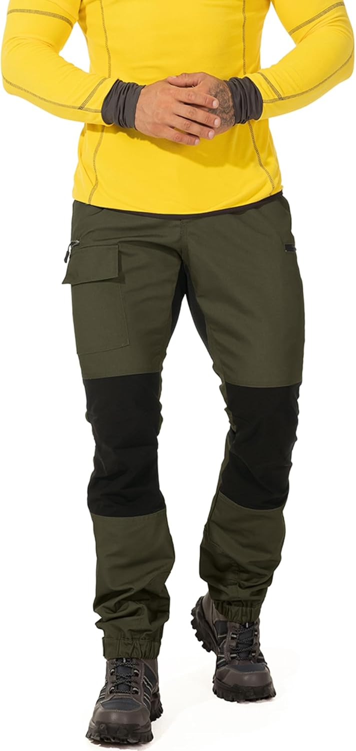 Detalle de Yeyity Wanderhose Herren: Outdoor-Hose mit robustem Komfort und praktischen Taschen