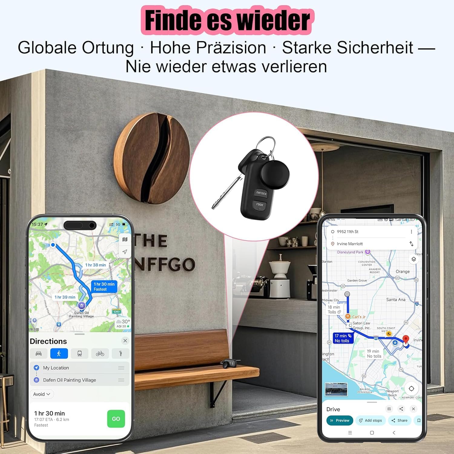 Detalle de 2026 Air Tracker SmartTags – 4er-Pack für Android & iOS (Dual-System)