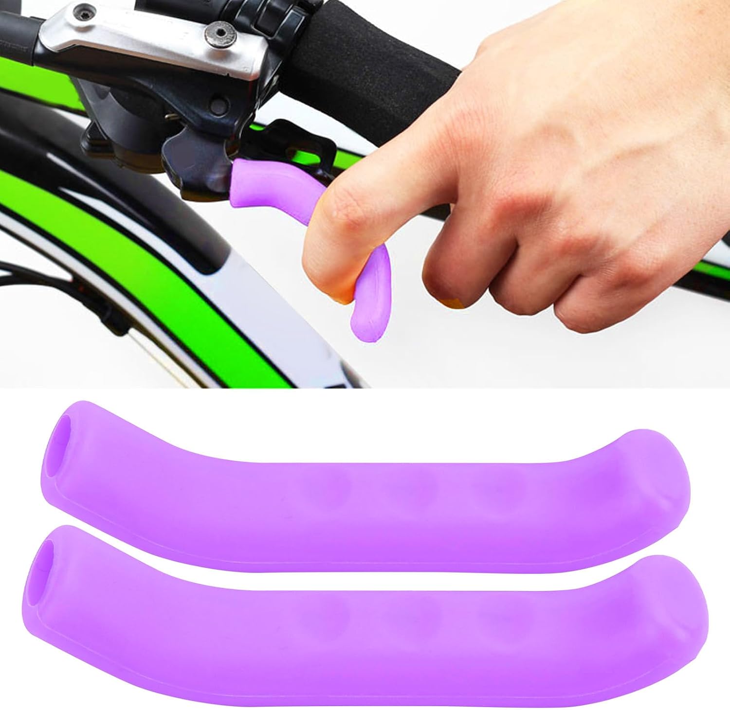 Thumbnail 1 de SUNGOOYUE silikonöverdrag till cykelbromshandtag, 1 par, lila