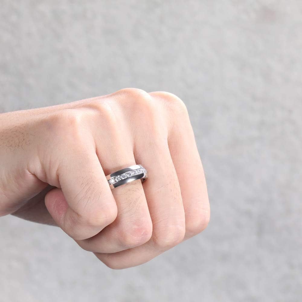 Thumbnail 3 de Zakk Damen Eternity Ring Titan – Ewigkeitsring, 4 mm/6 mm, Silber