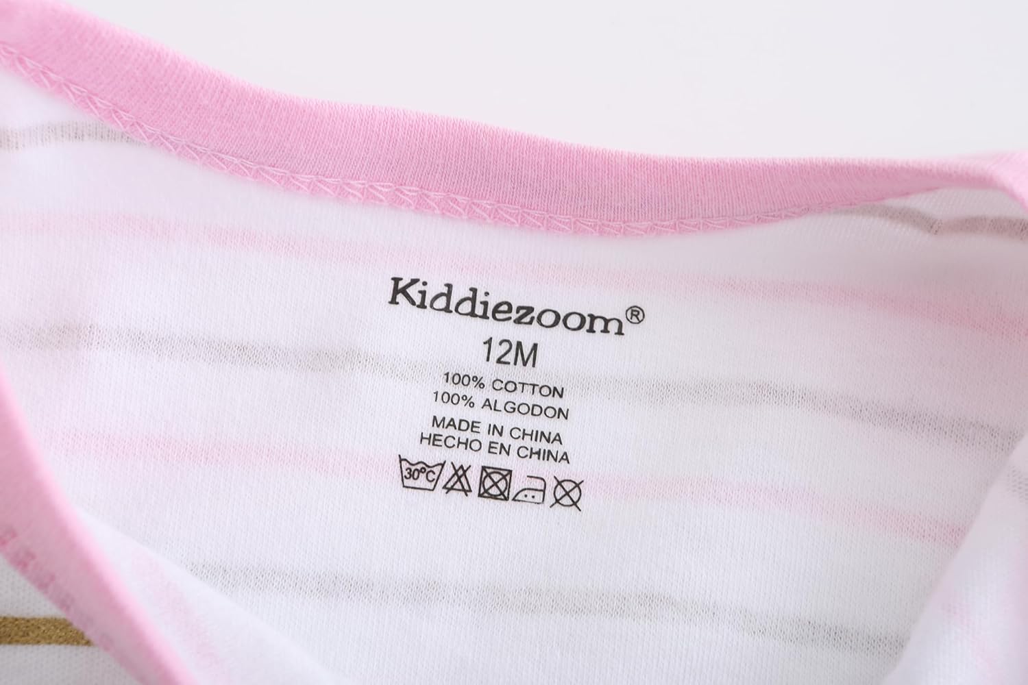 Detalle de Ecojoy Baby Long Sleeve Sleepsuit Footed Sleep Wear – 3 Pack