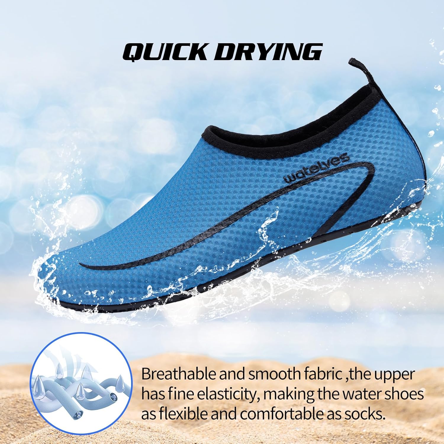 Thumbnail 4 de Swim Water Shoes Aqua Socks Barefoot for Sea, Beach, Pool – Unisex