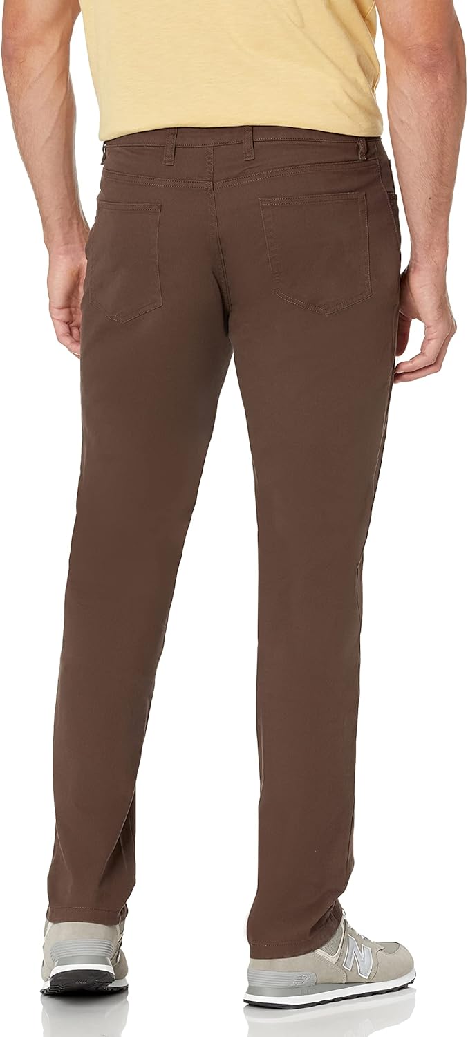 Thumbnail 1 de Amazon Essentials Men’s Athletic-Fit 5-Pocket Comfort Stretch Chino Trousers (Previously Goodthreads) – Brown, 35W / 36L