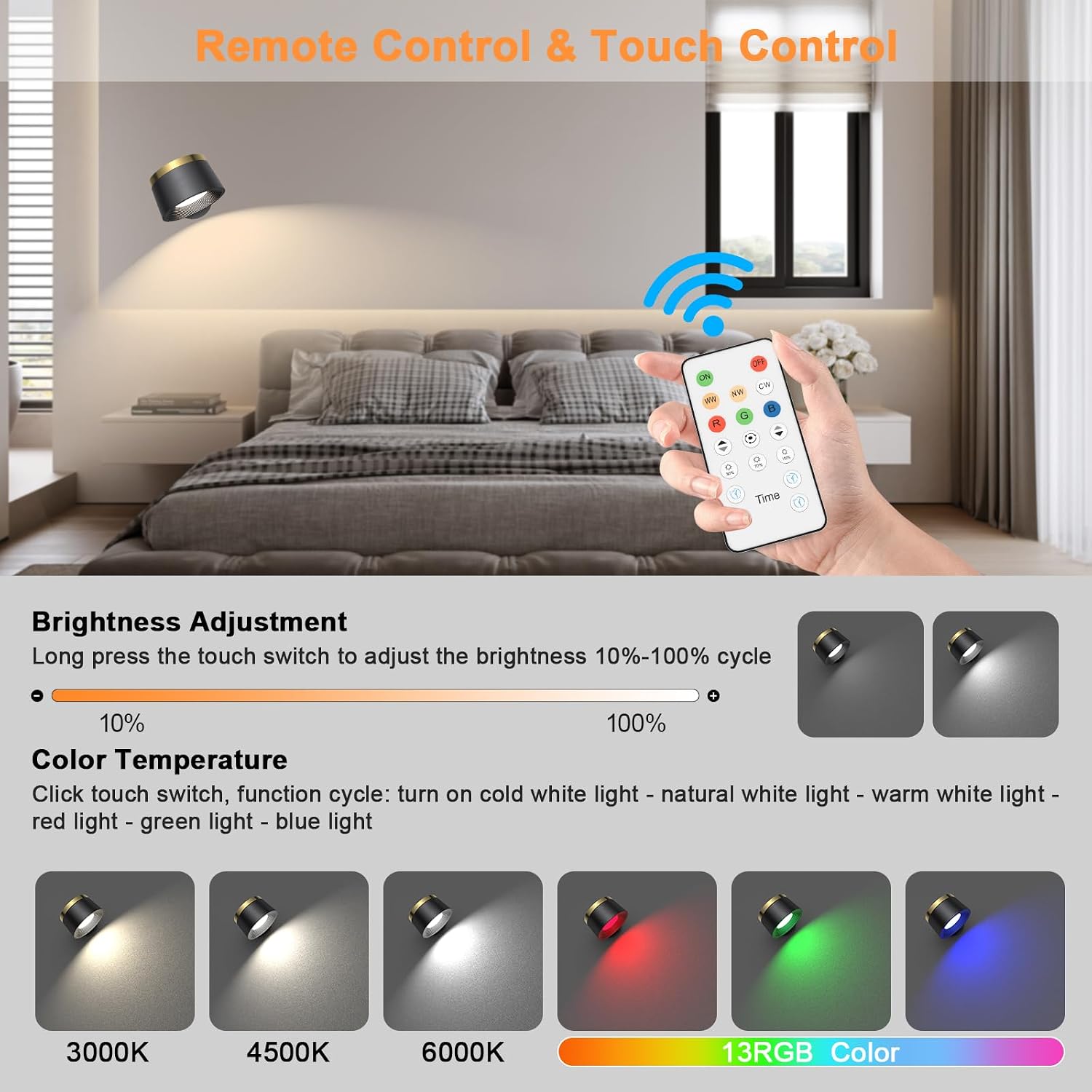 Thumbnail 1 de Speclux Battery Operated Wall Light 3500mAh