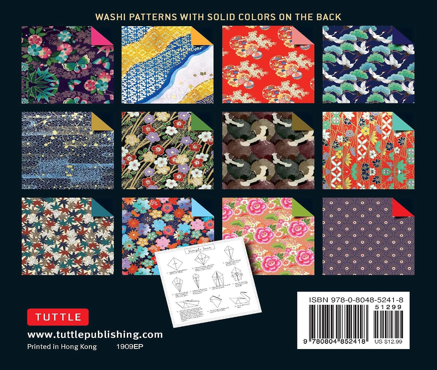Thumbnail 1 de Origami Paper 500 Sheets, Japanese Washi Patterns 6, 15 cm, Double-Sided