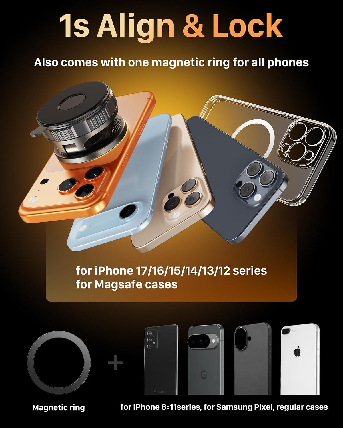 Thumbnail 6 de YOSH Vacuum Magnetic Phone Holder 360°