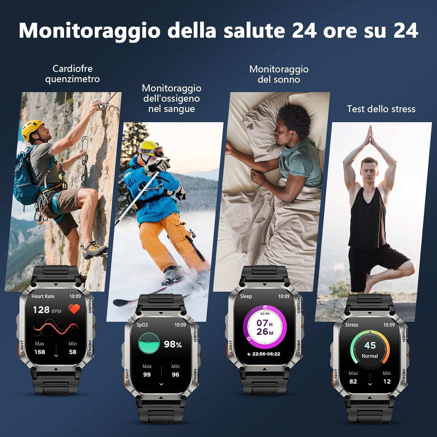 Thumbnail 4 de Blackview Smartwatch 2,01" militare 900 mAh