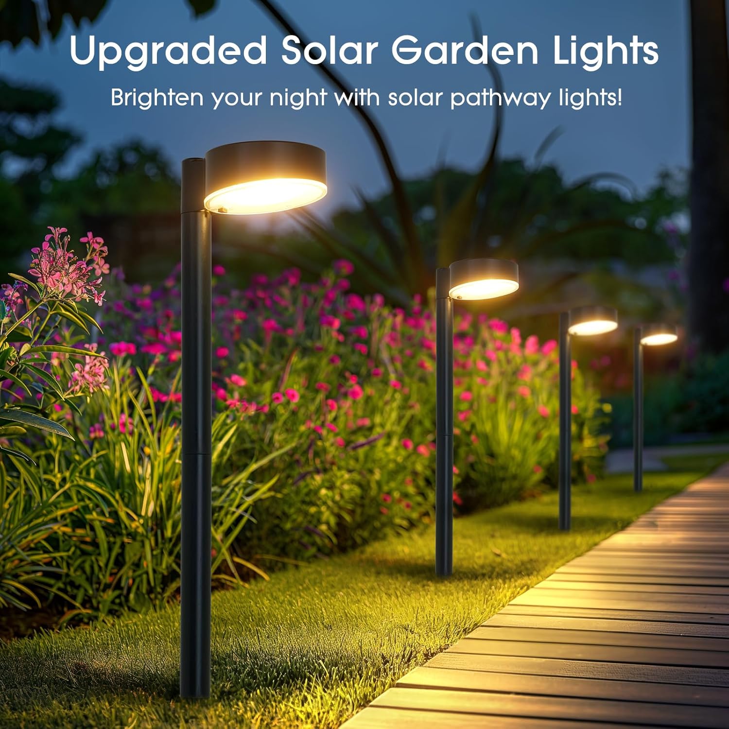 Thumbnail 6 de BUCASA Solarlampen für Außen Garten (6er-Set) mit 3000K warmweißem LED-Licht, IP65